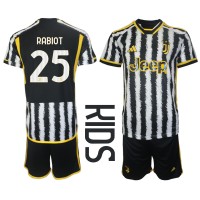 Juventus Adrien Rabiot #25 Hjemme Trøje Børn 2023-24 Kortærmet (+ Korte bukser)